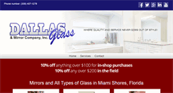 Desktop Screenshot of miamishoresglassandmirror.com